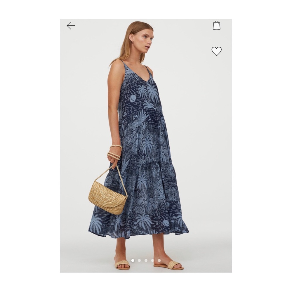 Tropical Print Maxi Dress